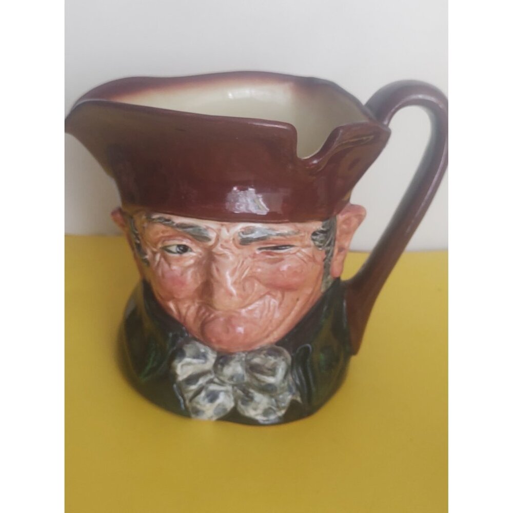 Rare Antique Large Old Charlie Toby Jug Royal Doulton 5 3/4" x 8"